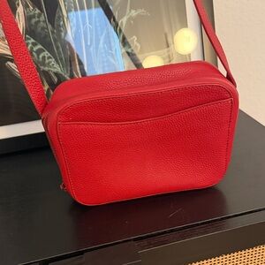Cuyana Vibrant Camera Red Crossbody Bag